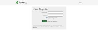 Sign in - Home : Panopto