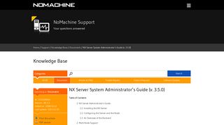 NoMachine - NX Server System Administrator's Guide (v. 3.5.0)
