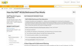 How the NXP 401(k) Retirement Plan Works|NXP - NXP Semiconductors