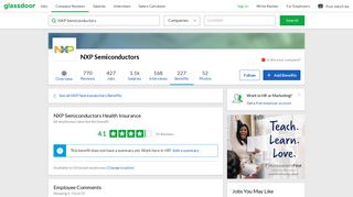 NXP Semiconductors Employee Benefit: Health Insurance | Glassdoor