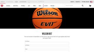 NXT Basketball Sign Up | Wilson Sporting Goods