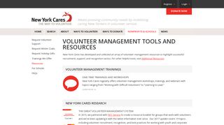 Volunteer Management Tools and Resources | New York Cares