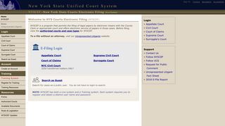 NYSCEF Home - New York State Unified Court System