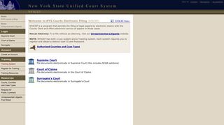 NYSCEF - Unified Court System