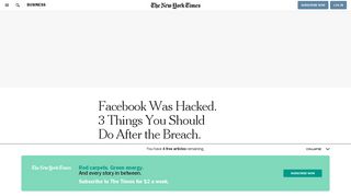 Facebook Was Hacked. 3 Things You Should Do After the Breach ...