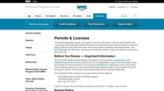 Permits Licenses - NYC.gov