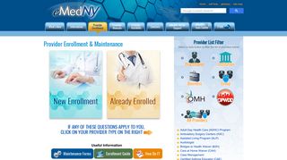 Provider Enrollment and Maintenance - eMedNY