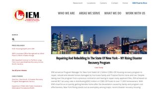 NY Rising Disaster Recovery Program - IEM