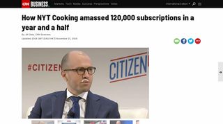 How NYT Cooking amassed 120,000 subscriptions in a year and a ...