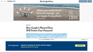 How Google's Physical Keys Will Protect Your Password - The New ...