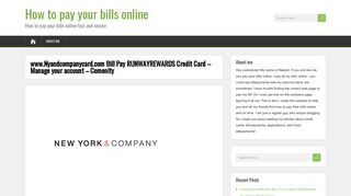 www.Nyandcompanycard.com Bill Pay RUNWAYREWARDS Credit ...
