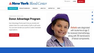 Donor Advantage | New York Blood Center