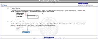 Automated City Register Information System Address - Acris - NYC.gov