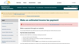 Make an estimated income tax payment