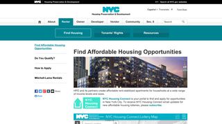 HPD - Renters - Find Housing - NYC.gov