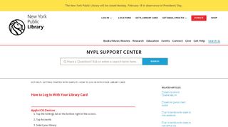 How to Log In With Your Library Card | The New York Public Library