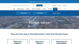 Explore Careers | Jobs | City of New York - NYC.gov