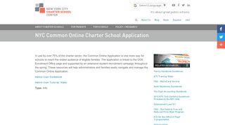 NYC Common Online Charter School Application | New York City ...