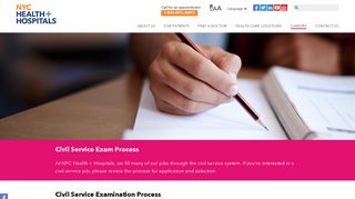 Civil Service Exam Process | NYC Health + Hospitals