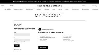 Log In - New York & Company