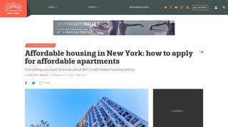 Affordable housing in New York: how to apply for affordable ...
