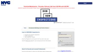 DOB NOW: Inspections - Public Portal