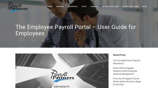Employee Payroll Portal User Guide Employees - Payroll Partners