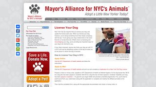 License Your Dog - Mayor's Alliance for NYC's Animals