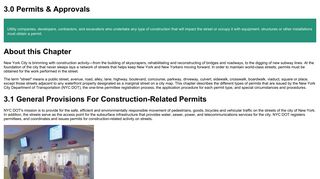 3.0 Permits & Approvals - Street Works Manual