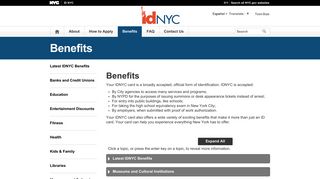 Benefits - IDNYC - NYC.gov