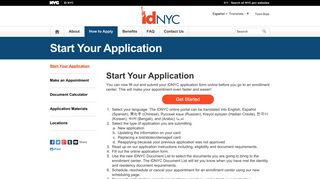 Start Your IDNYC Application - IDNYC - NYC.gov