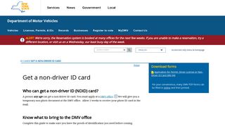 Get a non-driver ID card | New York State Department of Motor ...