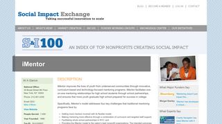 iMentor - Social Impact Exchange