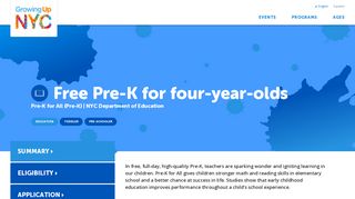 Pre-K for All - Growing Up NYC