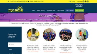 New York City Coed Soccer League - NYC Social Sports