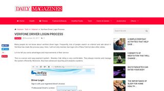 Verifone Driver Login Process - It's easy to Login - Daily Magazines