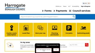 Harrogate Borough Council Homepage