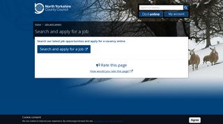 Search and apply for a job | North Yorkshire County Council