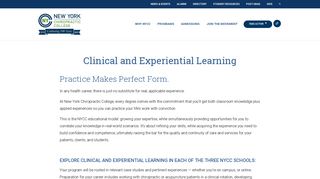 Clinical and Experiential Learning | New York Chiropractic College