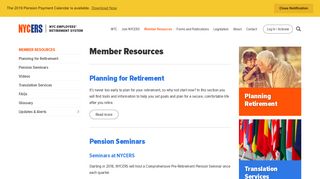 Member Resources - New York City Employees' Retirement ... - nycers