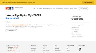 How to Sign Up for MyNYCERS - New York City Employees ...