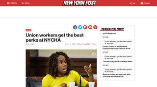 Union workers get the best perks at NYCHA - New York Post