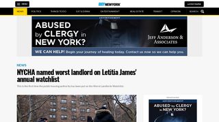NYCHA named worst landlord on Letitia James' annual watchlist ...