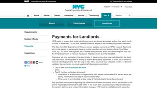 HPD - Section 8 - Landlords - Payments - NYC.gov