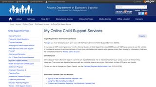 My Online Child Support Services | Arizona Department of Economic ...