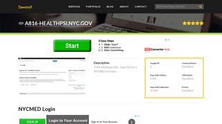 Welcome to A816-healthpsi.nyc.gov - NYCMED Login