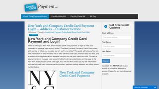 New York and Company Credit Card Payment - Login - Address ...