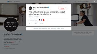 New York Film Academy on Twitter: 