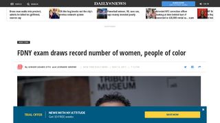 FDNY exam draws record number of women, people of color - New ...