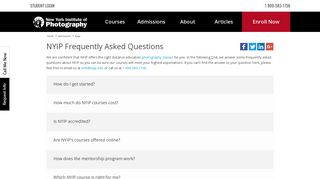 FAQs | New York Institute of Photography
